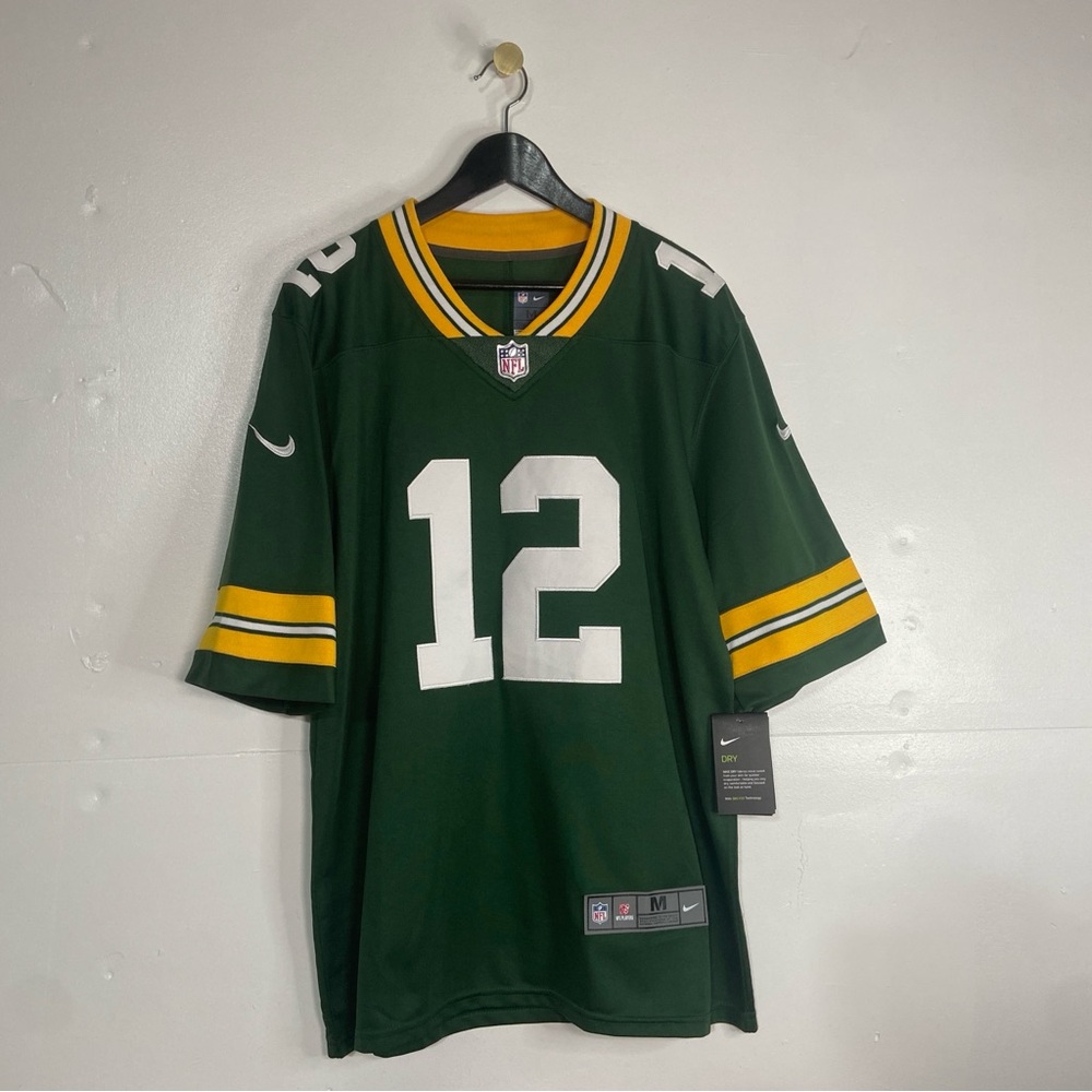 New With Tag Nike NFL Green Bay Packers Aaron Rodgers Jersey Mens M On-Field #12